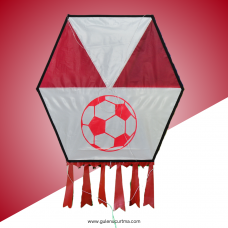 TARAFTAR - KUMAŞ ÇERÇEVELİ ALTIGEN UÇURTMA